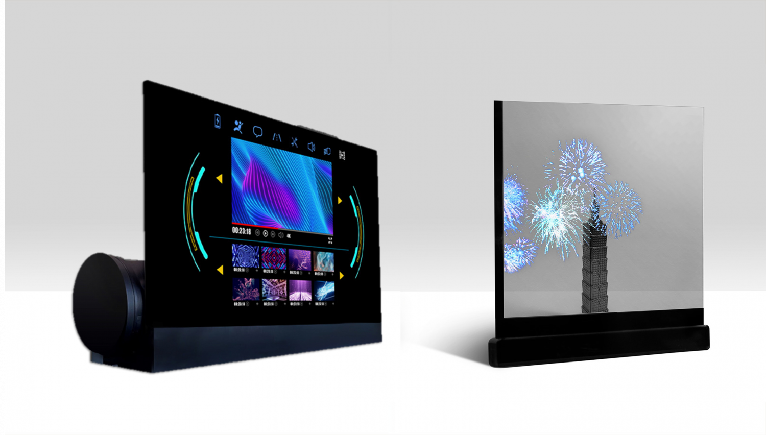 可卷式、折迭性、高透明